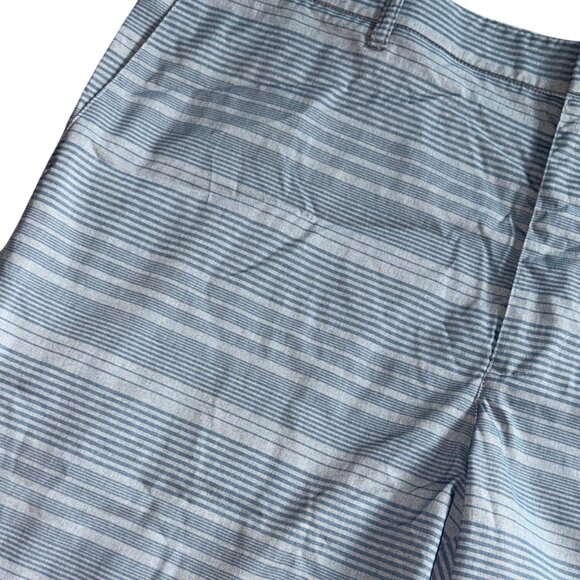 PGA Tour Mens Moisture Wicking Striped Golf Shorts-Gray/Blue-Sz 42-GUC - Picture 5 of 8